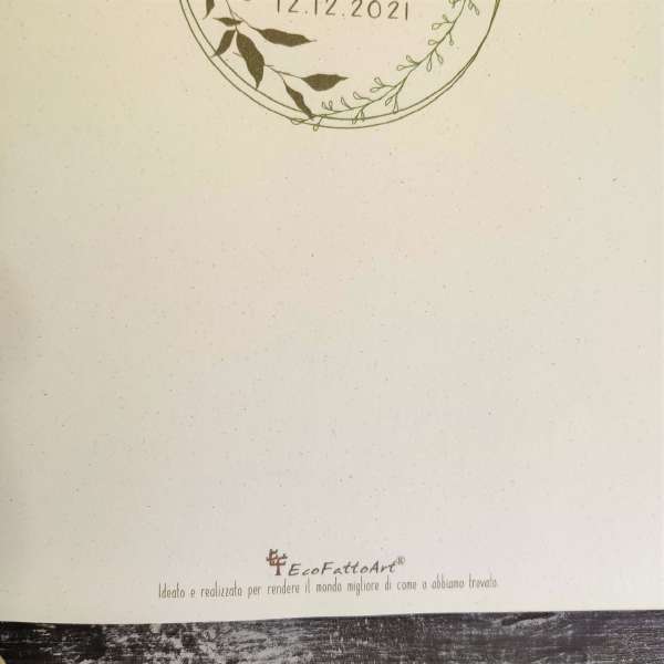 libretto messa carta piantabile matrimonio ecofriendly ecofattoart